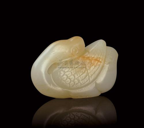 0060 宋-明 白玉雕回头鹅