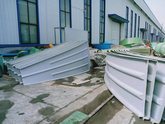 玻璃钢污水池盖板 弧形水沟盖板 密封集气罩 玻璃钢污水池罩棚