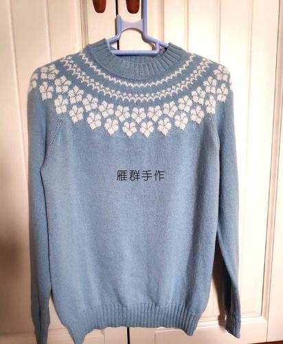 新款港风提花毛衣你给自己编织了吗(附详细图解)【2020095】