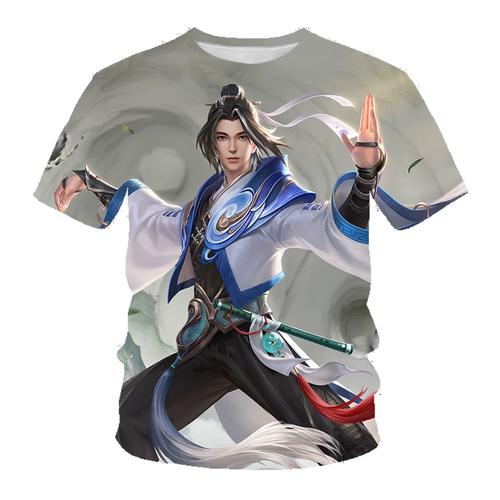 夏季王者荣耀短袖t恤赵怀真马超衣服男女齐天大圣新款马超短袖上