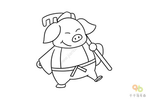 西游记 猪八戒涂色画
