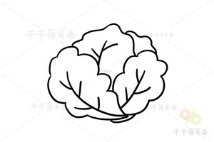 幼儿早教涂色画 5组蔬菜简笔画模板