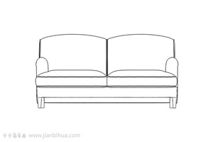 亲子学画沙发简笔画